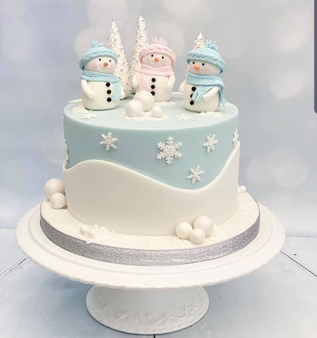 انواع مدل کیک زمستانی زیبا